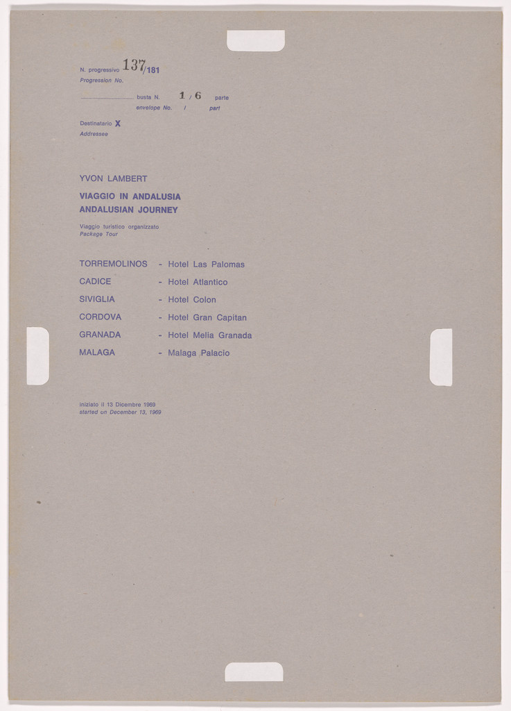 Postal Dossier (Dossier postale)