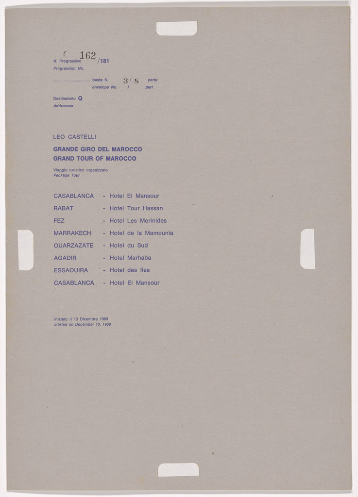 Postal Dossier (Dossier postale)