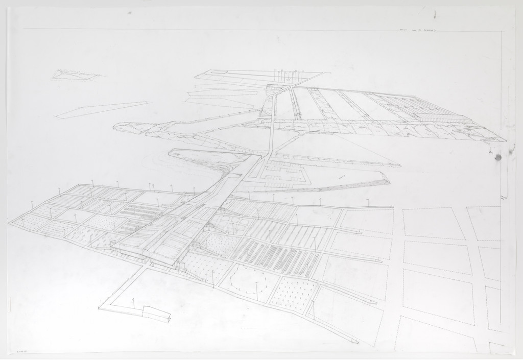 Aquaculture Research and Development Center, Water Proving Ground Project, Liberty State Park, NJ (Aerial perspective)