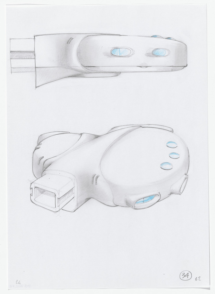 Urban Proposal with Multi Thin-Shell Capsules, project (Elevation and exterior perspective sketches)