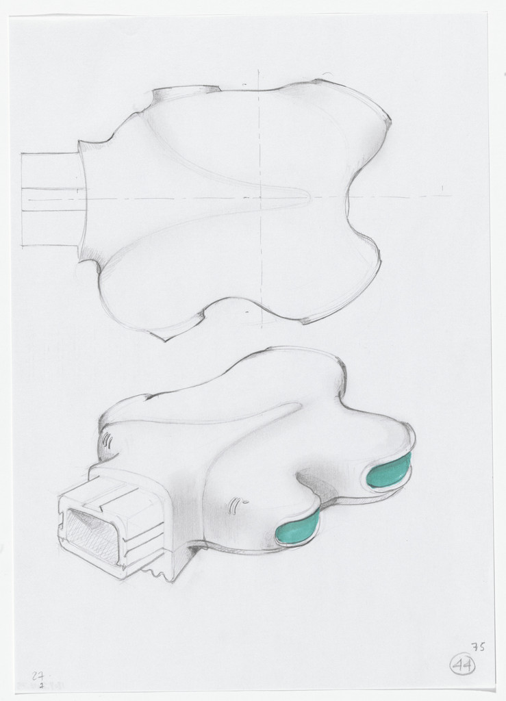 Urban Proposal with Multi Thin-Shell Capsules, project (Plan and exterior perspective sketches)