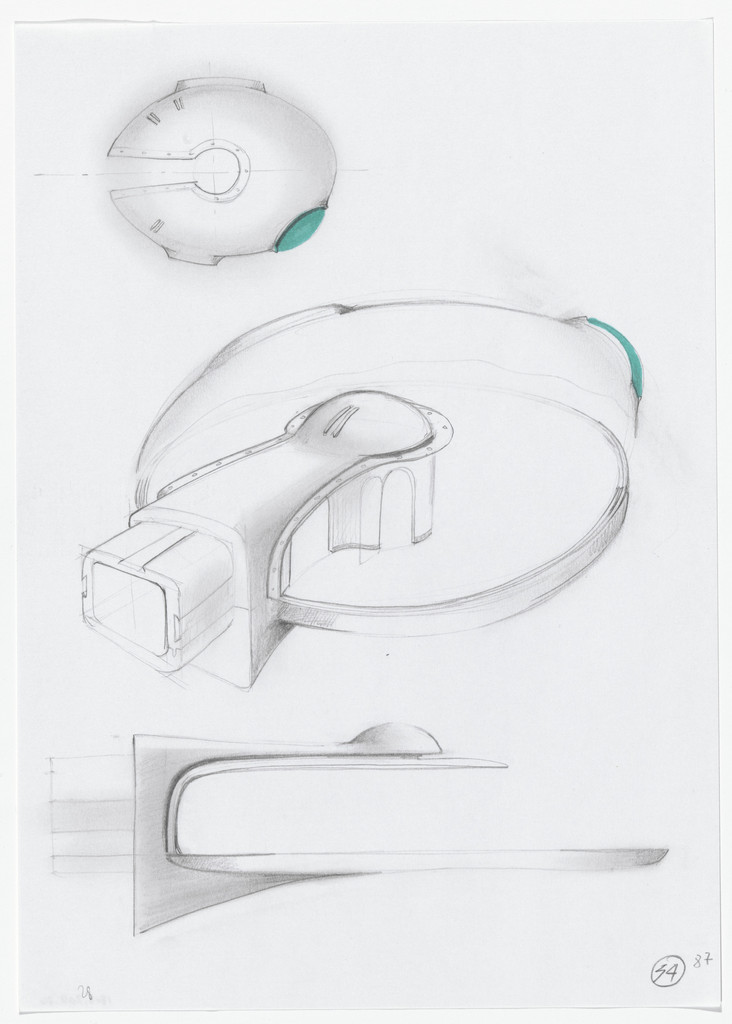 Urban Proposal with Multi Thin-Shell Capsules, project (Plan, interior perspective and elevation sketches)