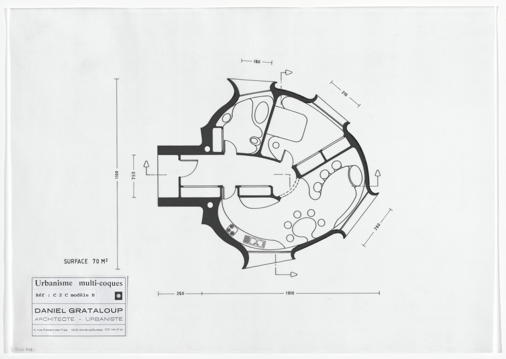 Urban Proposal with Multi Thin-Shell Capsules, project (Plan)