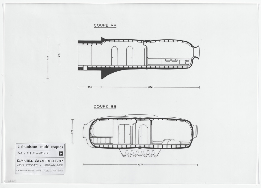 Urban Proposal with Multi Thin-Shell Capsules, project (Elevations)