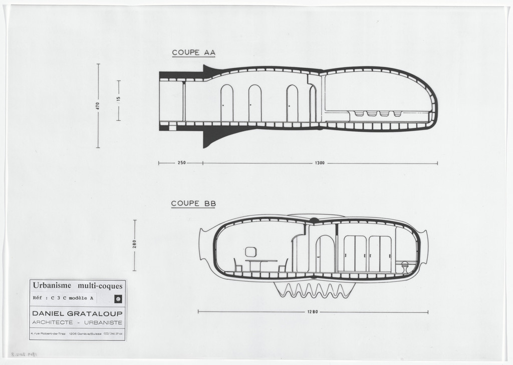 Urban Proposal with Multi Thin-Shell Capsules, project (Elevations)