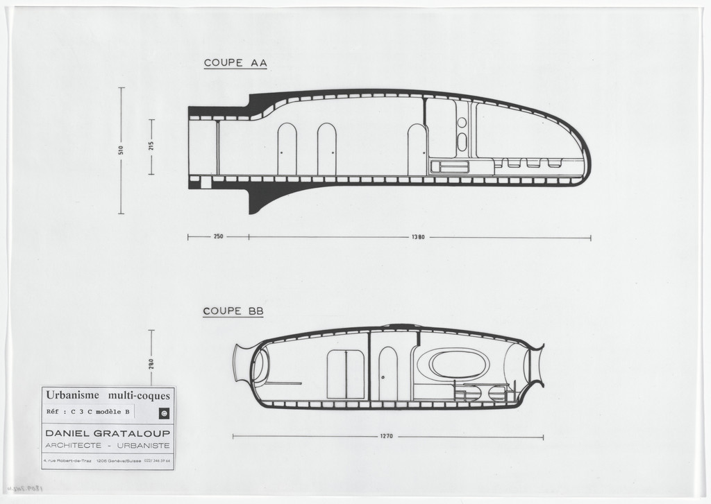 Urban Proposal with Multi Thin-Shell Capsules, project (Elevations)