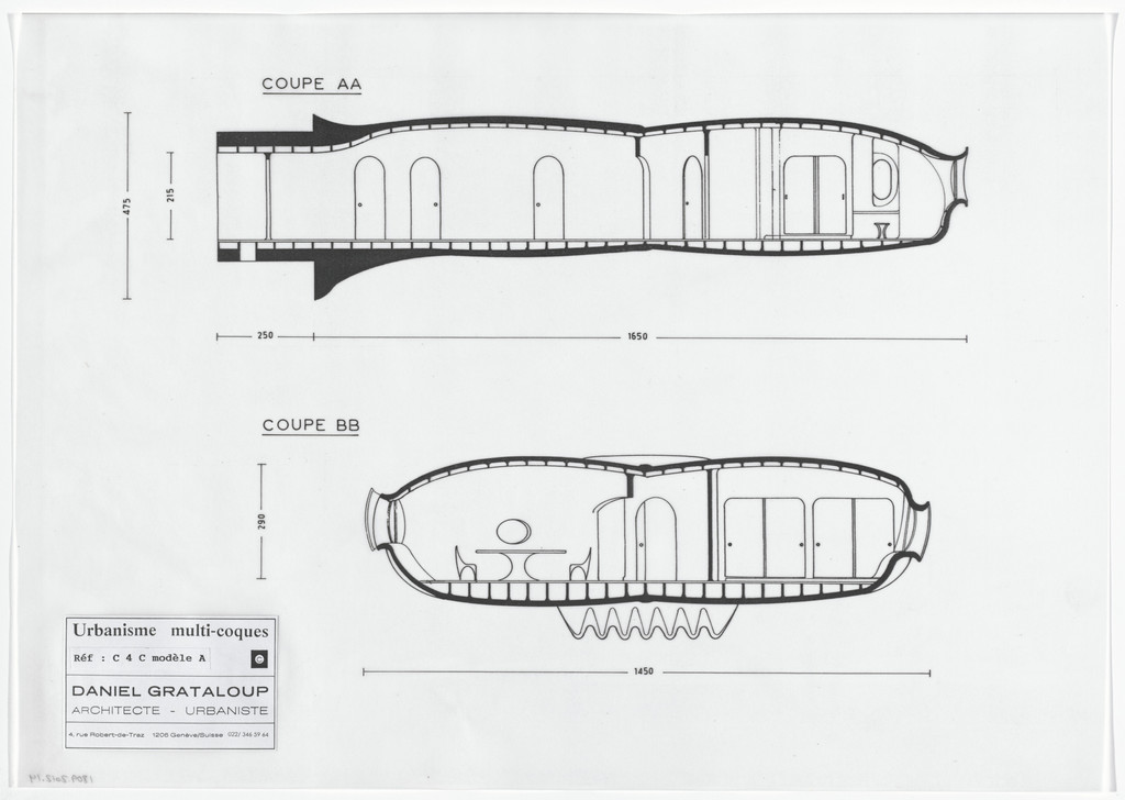 Urban Proposal with Multi Thin-Shell Capsules, project (Elevations)
