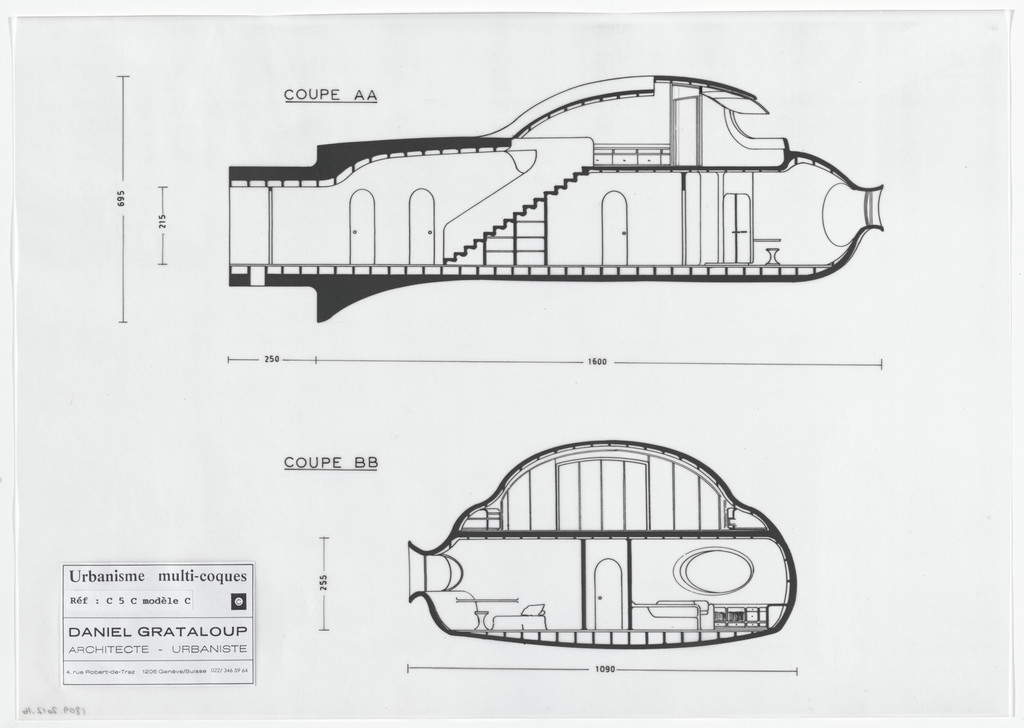 Urban Proposal with Multi Thin-Shell Capsules, project (Elevations)