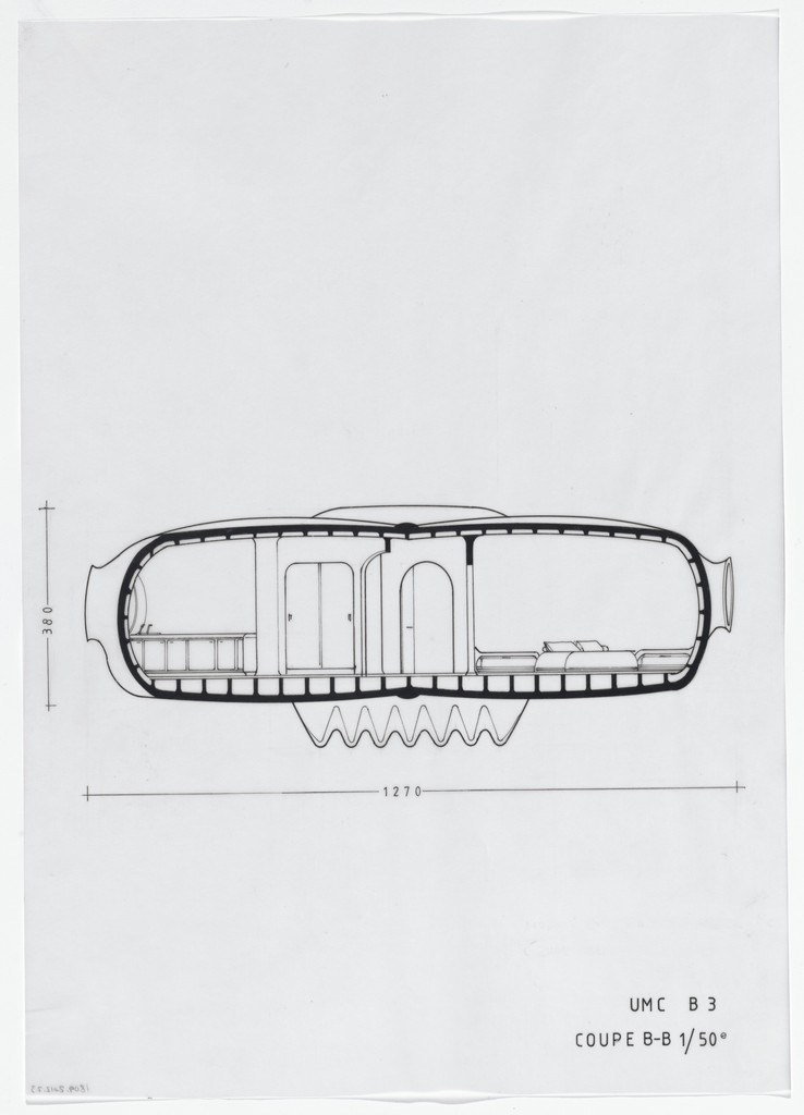 Urban Proposal with Multi Thin-Shell Capsules, project (Elevation)