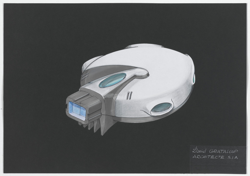 Urban Proposal with Multi Thin-Shell Capsules, project (Exterior perspective)