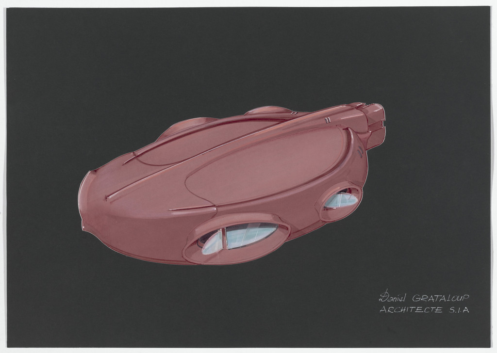 Urban Proposal with Multi Thin-Shell Capsules, project (Exterior perspective)