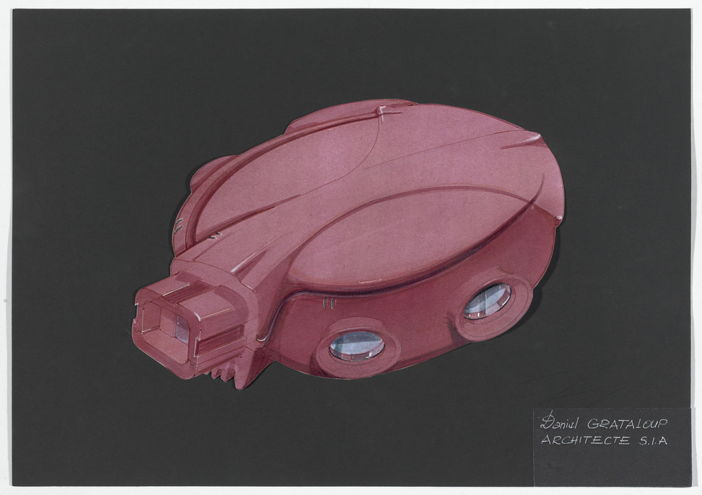 Urban Proposal with Multi Thin-Shell Capsules, project (Exterior perspective)