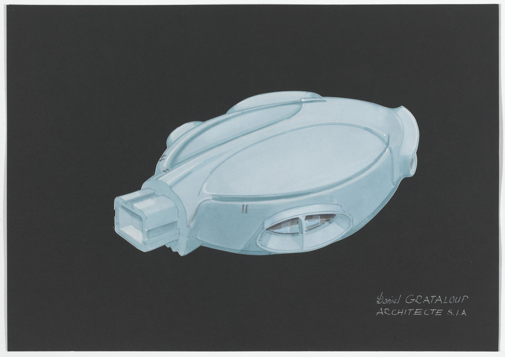 Urban Proposal with Multi Thin-Shell Capsules, project (Exterior perspective)