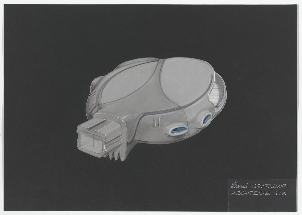 Urban Proposal with Multi Thin-Shell Capsules, project (Exterior perspective)