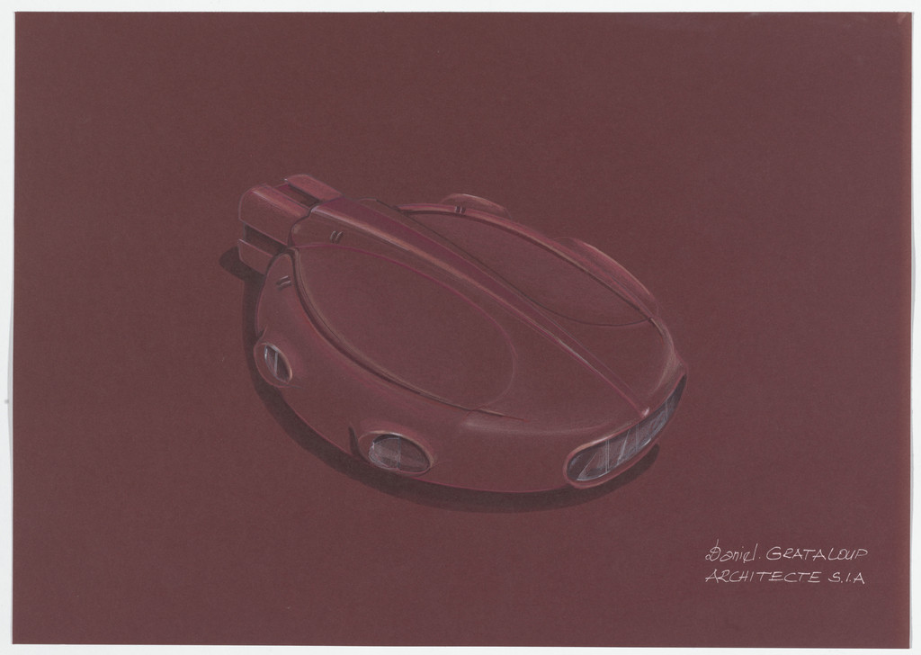 Urban Proposal with Multi Thin-Shell Capsules, project (Exterior perspective)