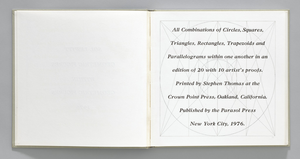 Colophon from Geometric Figures within Geometric Figures