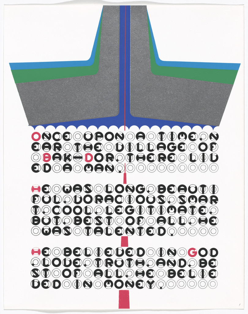 In-text plate and text (folio 3) from DMT 42