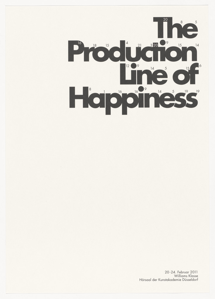 Untitled (Williams Klasse, Kunstakademie Düsseldorf, Germany, 2011)