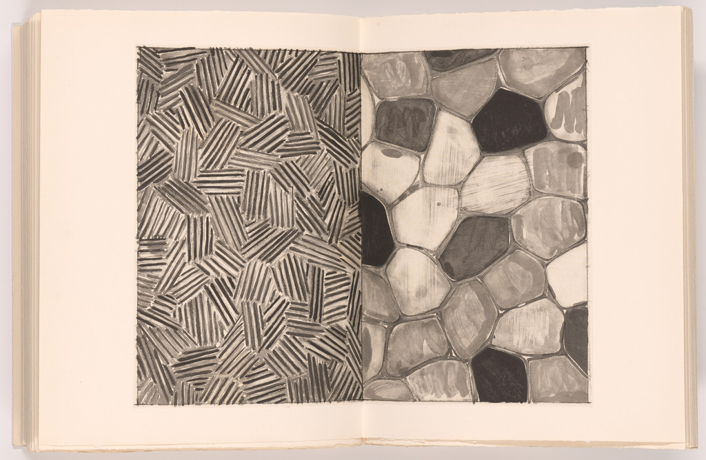 Hatching and Flagstones (double page plate, folios 16 verso and 17) from Foirades/Fizzles
