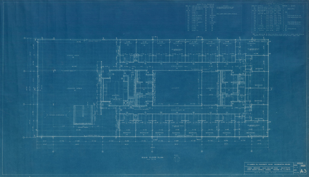 Pi Lambda Phi Fraternity House project, Indiana University, Bloomington, IN (Main floor plan)