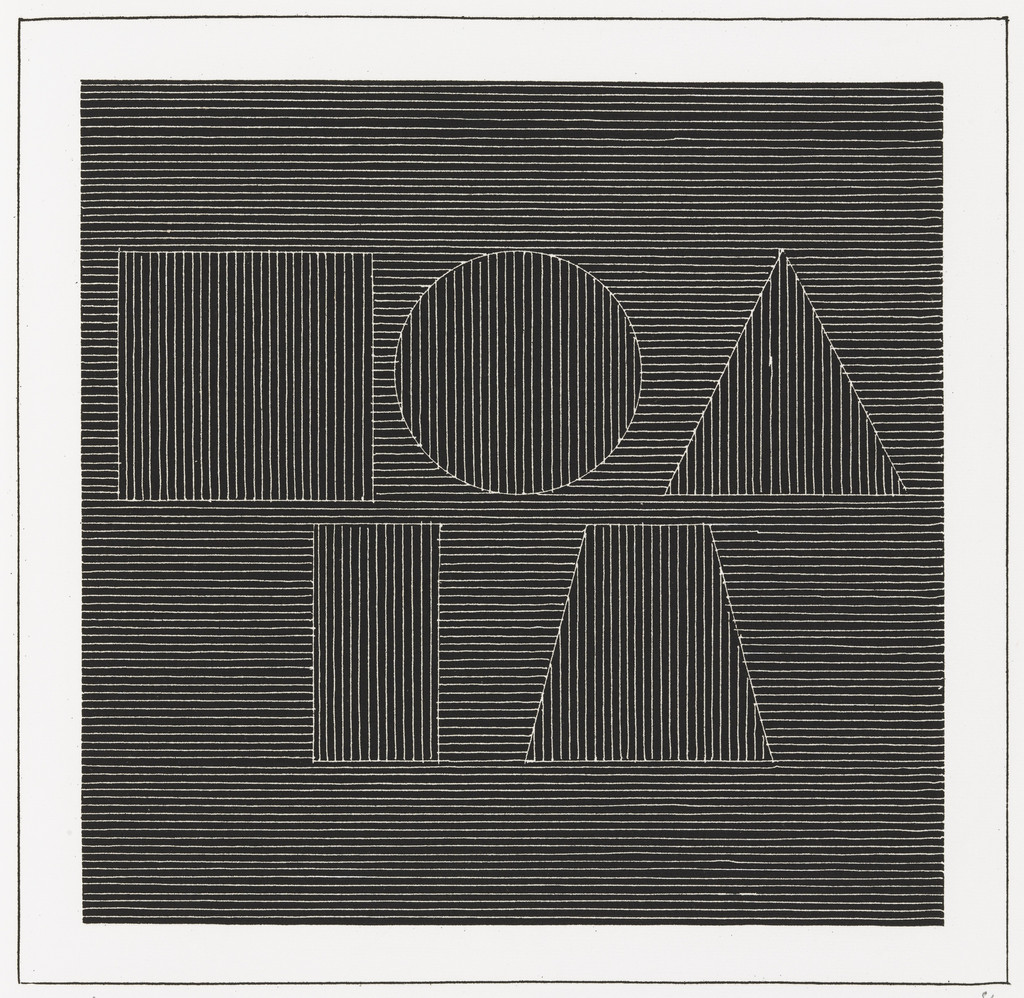 Plate (folio 58) from Six Geometric Figures and All Their Combinations, Volume I