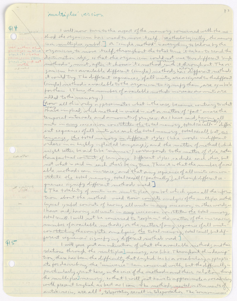 Representation of the Memory of an Energy Cube Organism: Incomplete Manuscript
