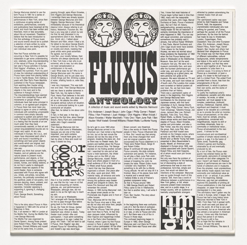 Fluxus Anthology
