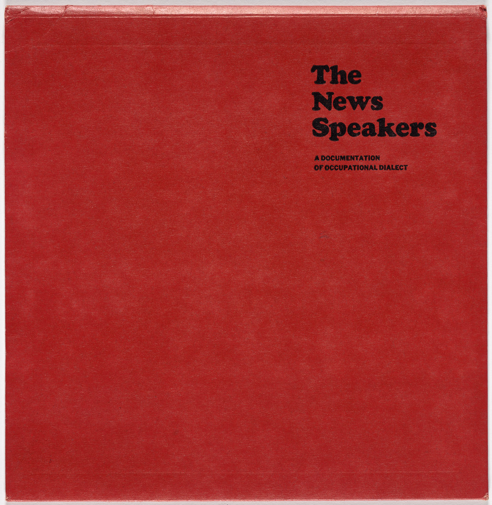 The News Speakers, A Documentation of Occupational Dialect