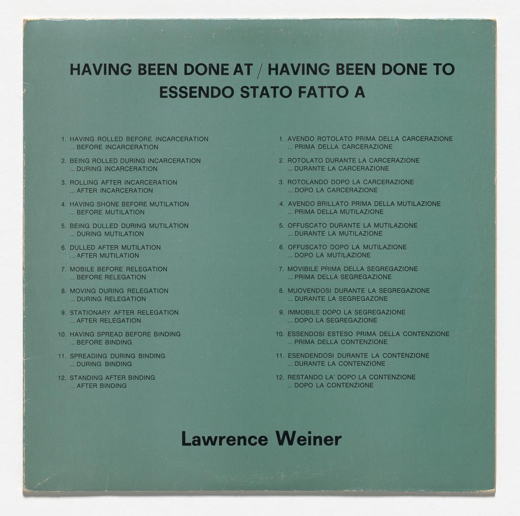 Having Been Done At / Having Been Done To - Essendo Stato Fatto A