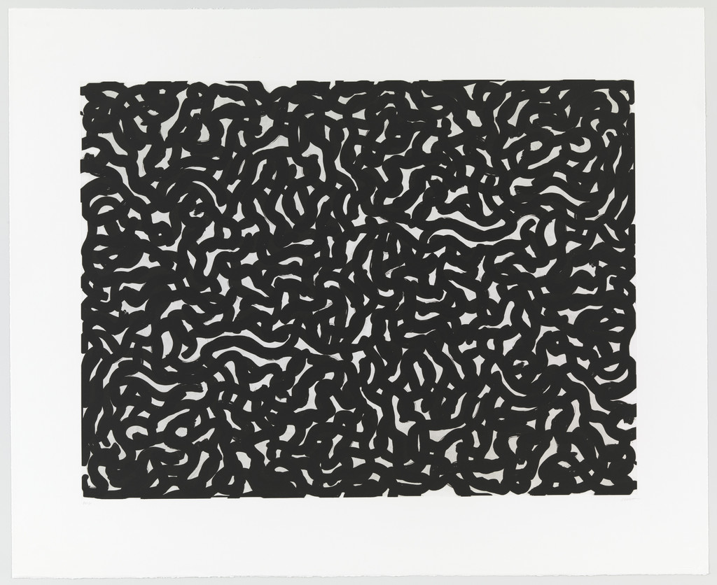 Black Curvy Brushstrokes