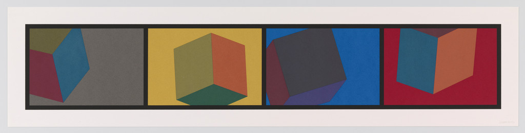 Tilted Forms with Colors Superimposed