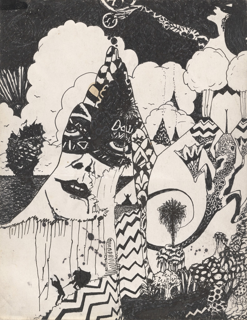 Untitled (Drawing for Brassieres of Atlantis)