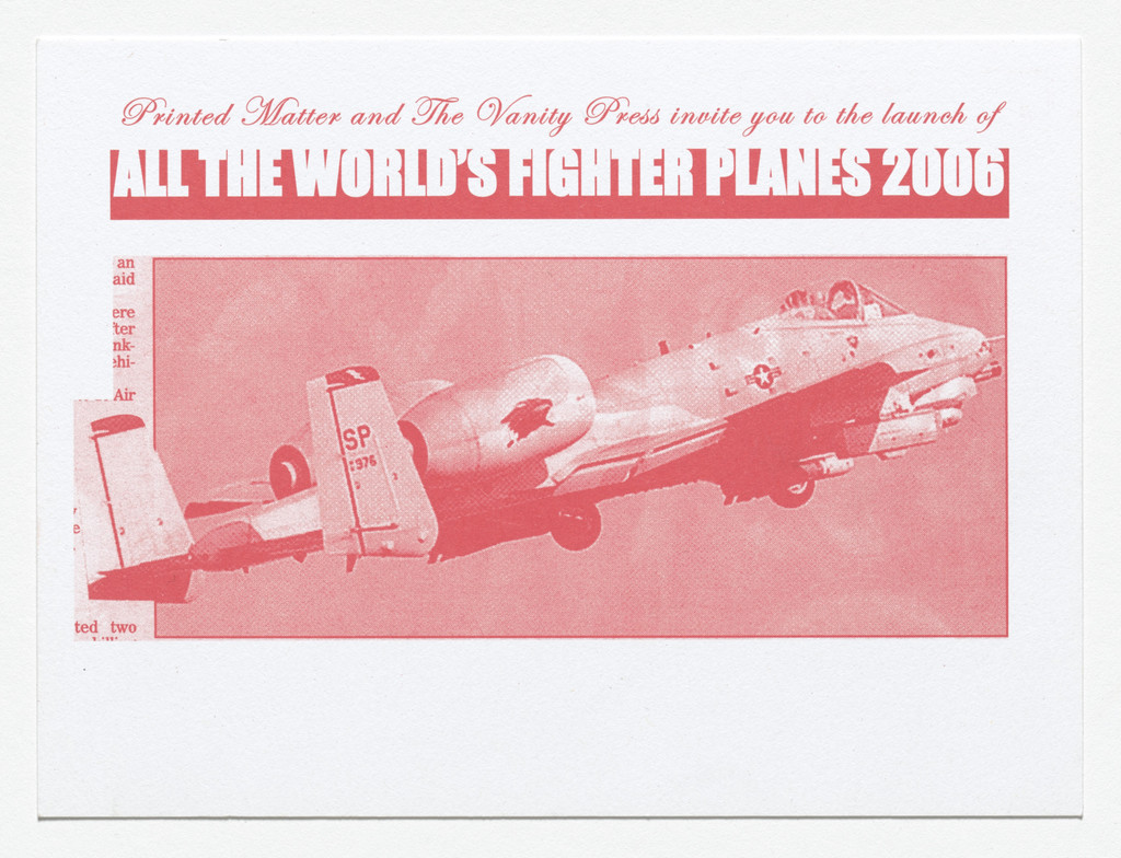 All the World's Fighter Planes Invite, Printed Matter