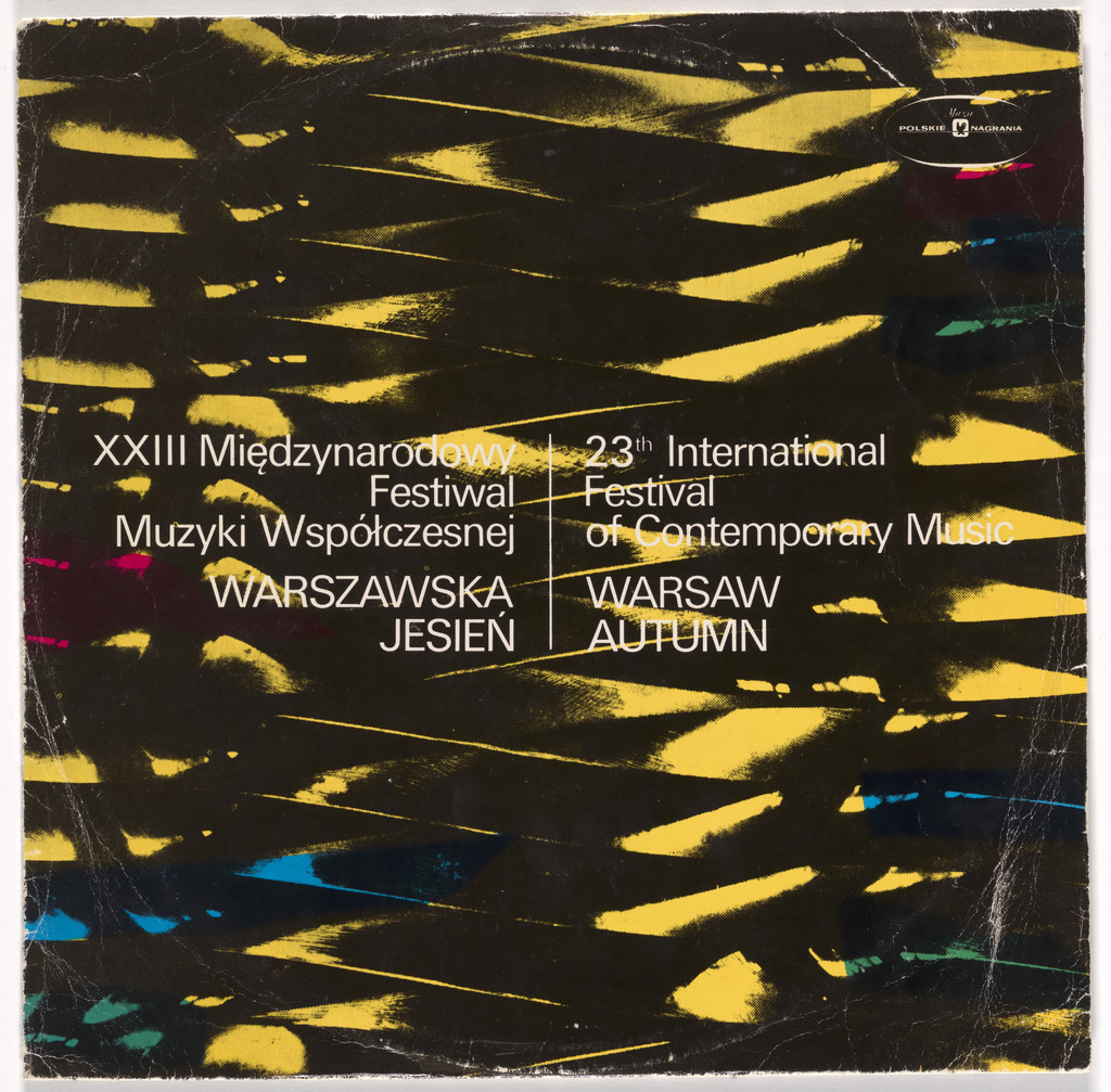 Album cover for the 23rd International Festival of Contemporary Music, Warsaw