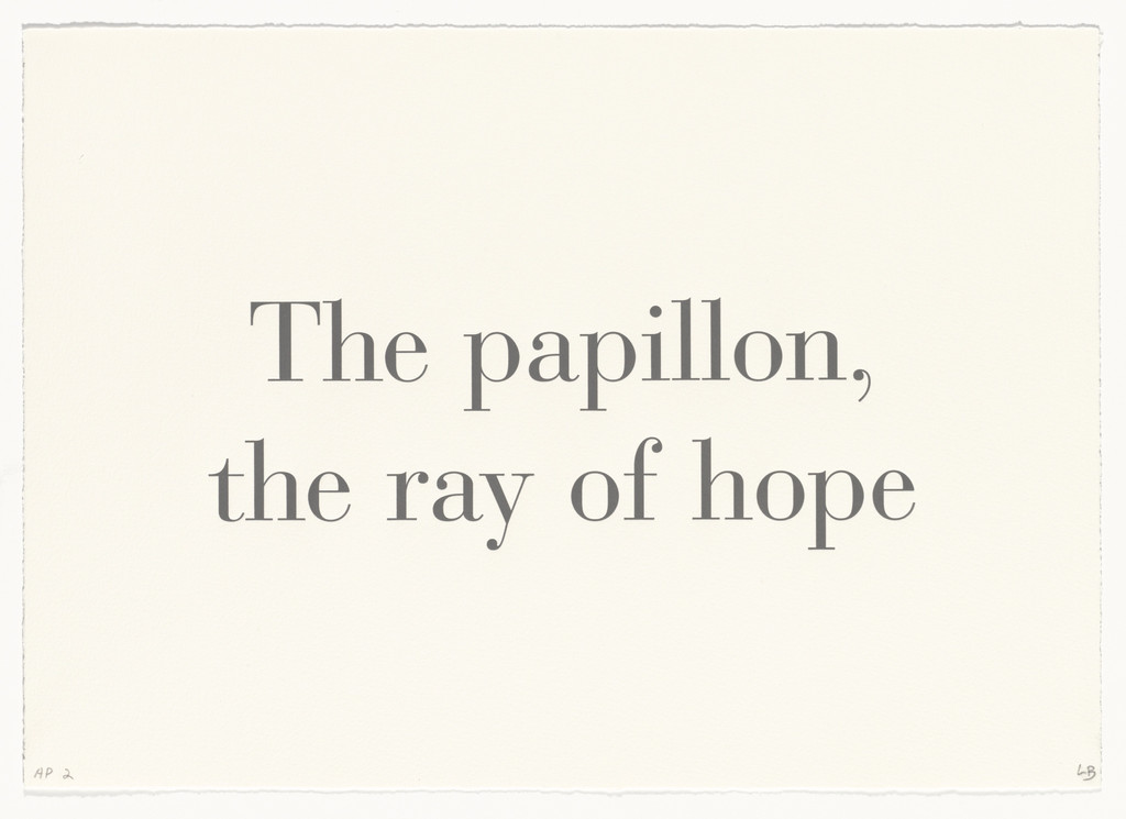 The Papillon, the Ray of Hope, no. 6 of 9, component B, from the series, What Is the Shape of This Problem?