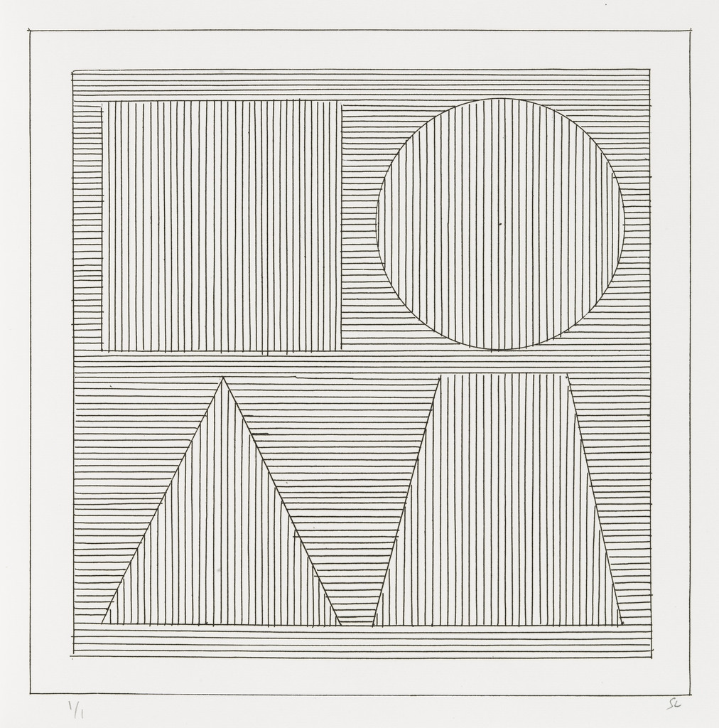 Plate (folio 44) from Six Geometric Figures and All Their Combinations, Volume II