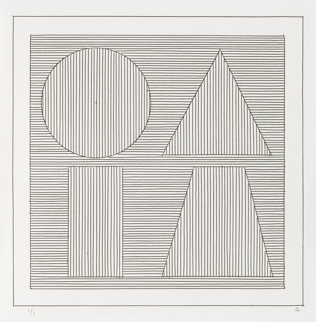 Plate (folio 53) from Six Geometric Figures and All Their Combinations, Volume II