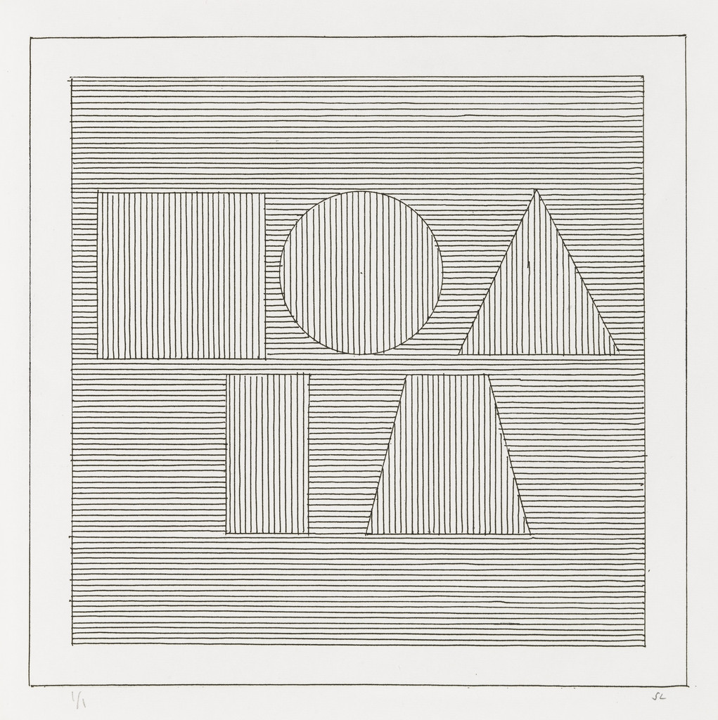 Plate (folio 58) from Six Geometric Figures and All Their Combinations, Volume II
