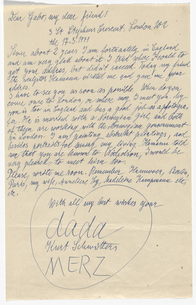 Letter to Naum Gabo