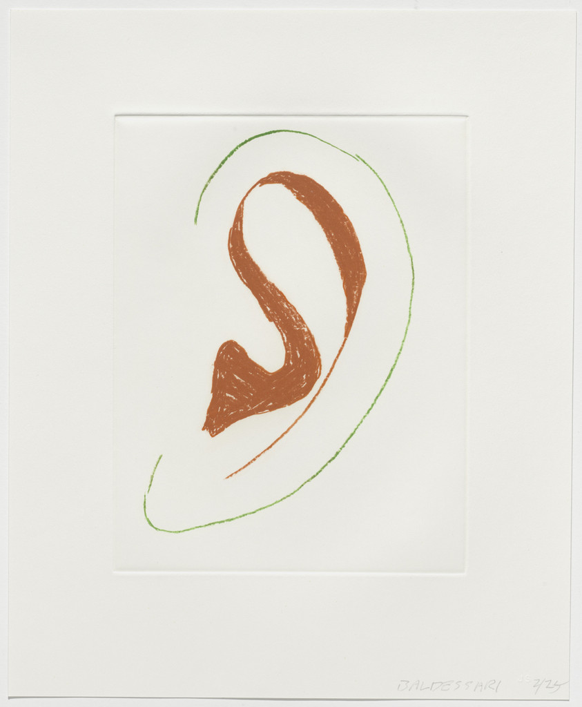Untitled from Six Ear Drawings (Complementary Colors)