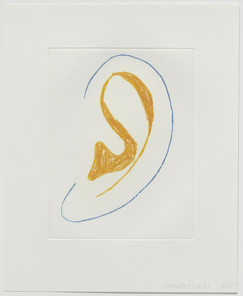 Untitled from Six Ear Drawings (Complementary Colors)