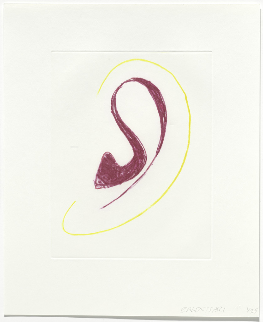 Untitled from Six Ear Drawings (Complementary Colors)