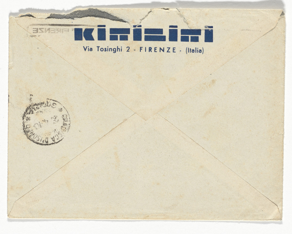Kiribiri (Tullio Alpinolo Bracci) stationery envelope