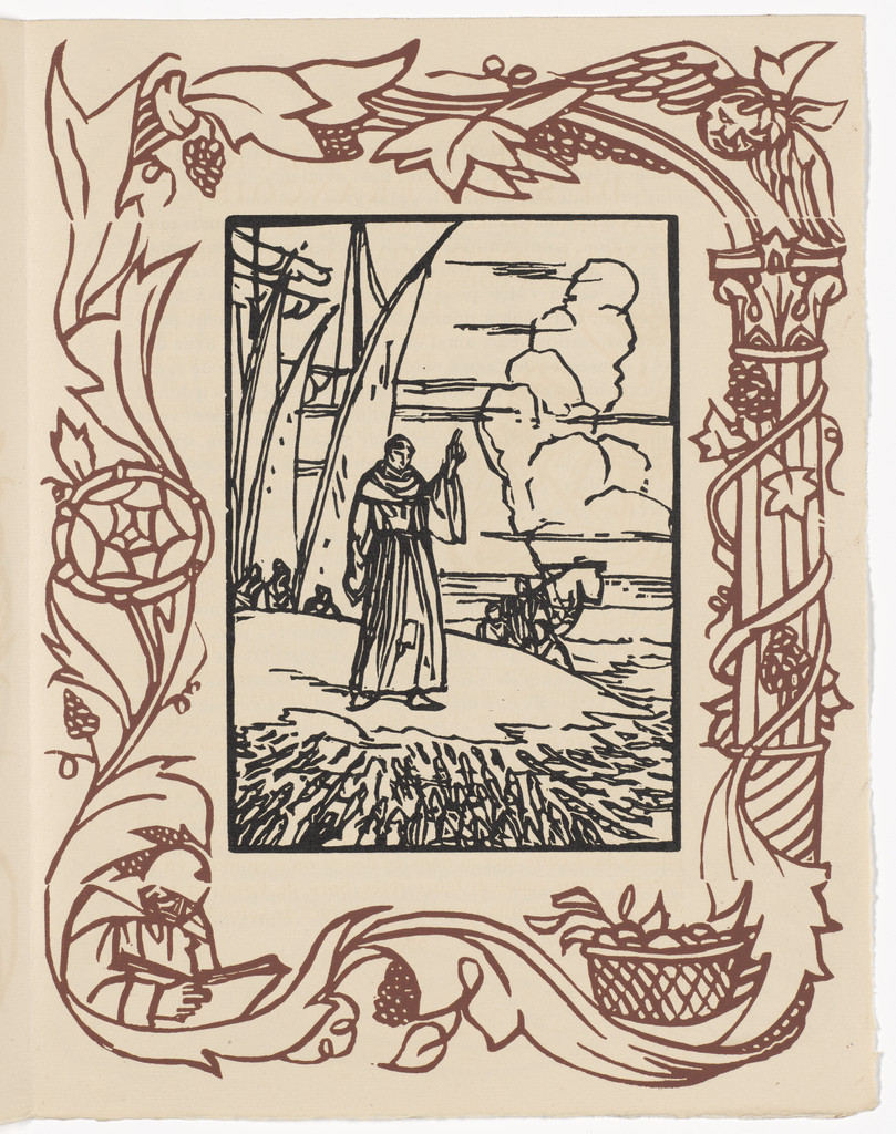 Plate (page 221) from Les Petites Fleurs de St. François (The Little Flowers of St. Francis)