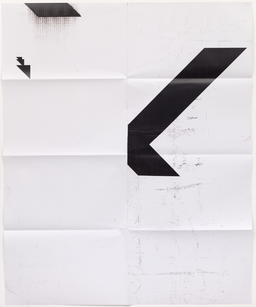 X Poster (Untitled, 2008, Epson UltraChrome inkjet on linen, 84 x 69 in, WG2001)