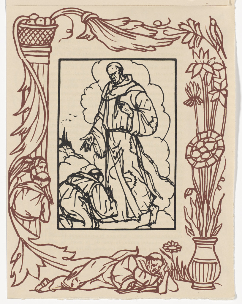 Plate (page 395) from Les Petites Fleurs de St. François (The Little Flowers of St. Francis)