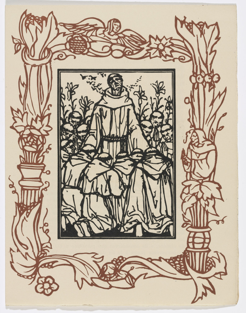 Plate (page 9) from Les Petites Fleurs de St. François (The Little Flowers of St. Francis)