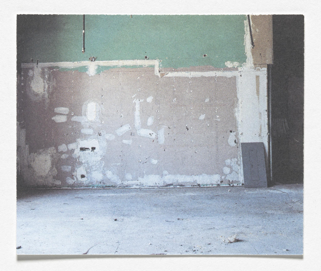 Announcement card for Paint, Walls, Pictures: Something Always Follows Something Else. She Wasn't Always a Statue, Metro Pictures, New York, February 1–March 15, 1997