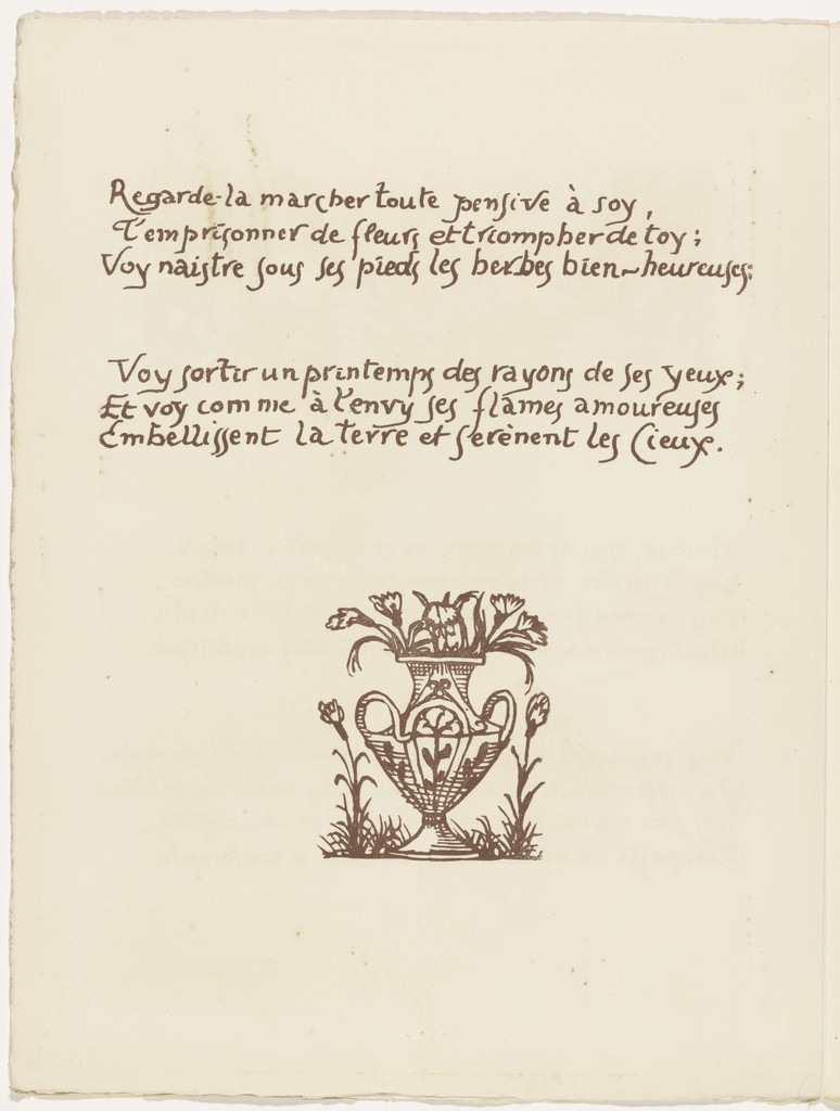 Tailpiece (folio 110 verso) from Les Amours (The Loves)