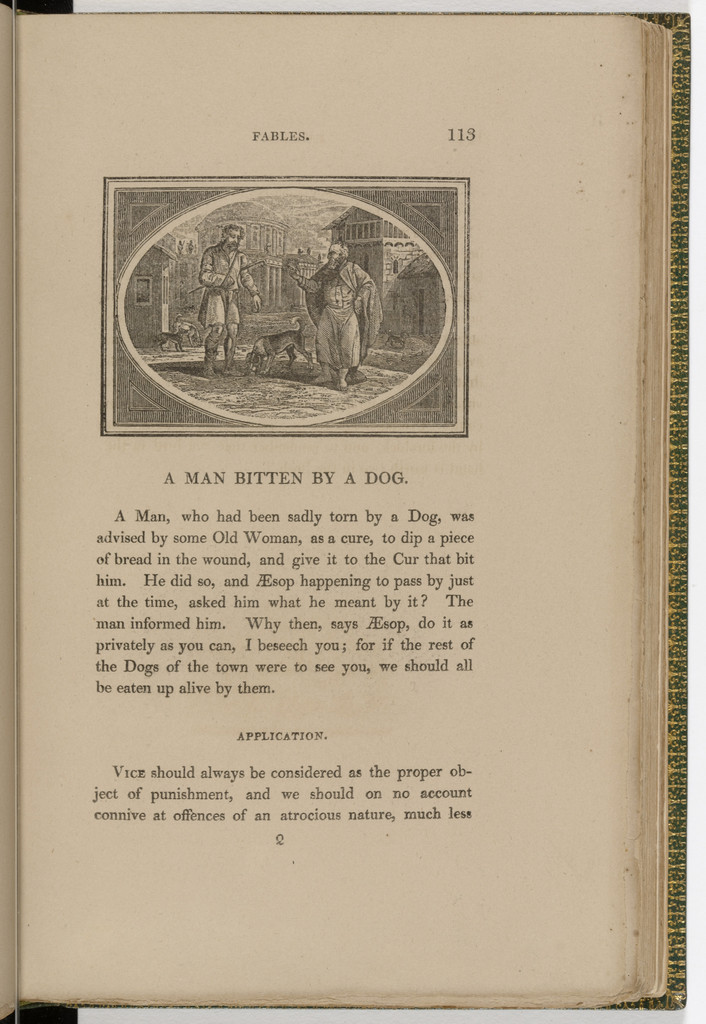Headpiece (page 113) from The Fables of Aesop